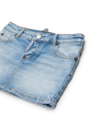 Denim mini skirt with logo DSQUARED KIDS | DQ3219D0AF3DQ01